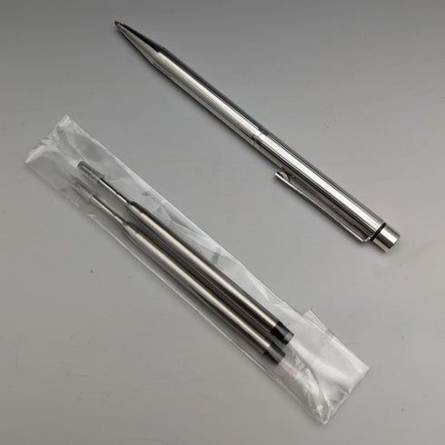 米国ヴィンテージ シェーファー 純銀製 ボールペン 替芯2本付き